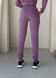 Теплый спортивный костюм на флисе с укороченным худи фиолетовый Merlini Нант 100001045, размер 42-44 (S-M)