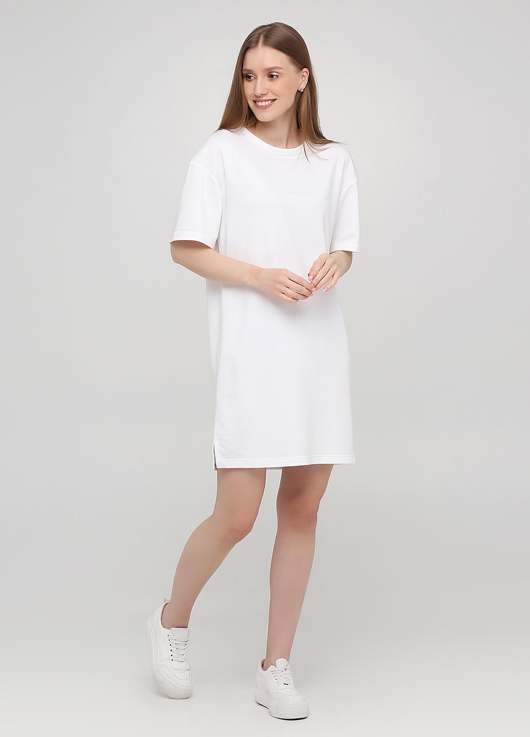 Купить Оверсайз платье Merlini Нанси 700000008 - Белый, 42-44 в интернет-магазине