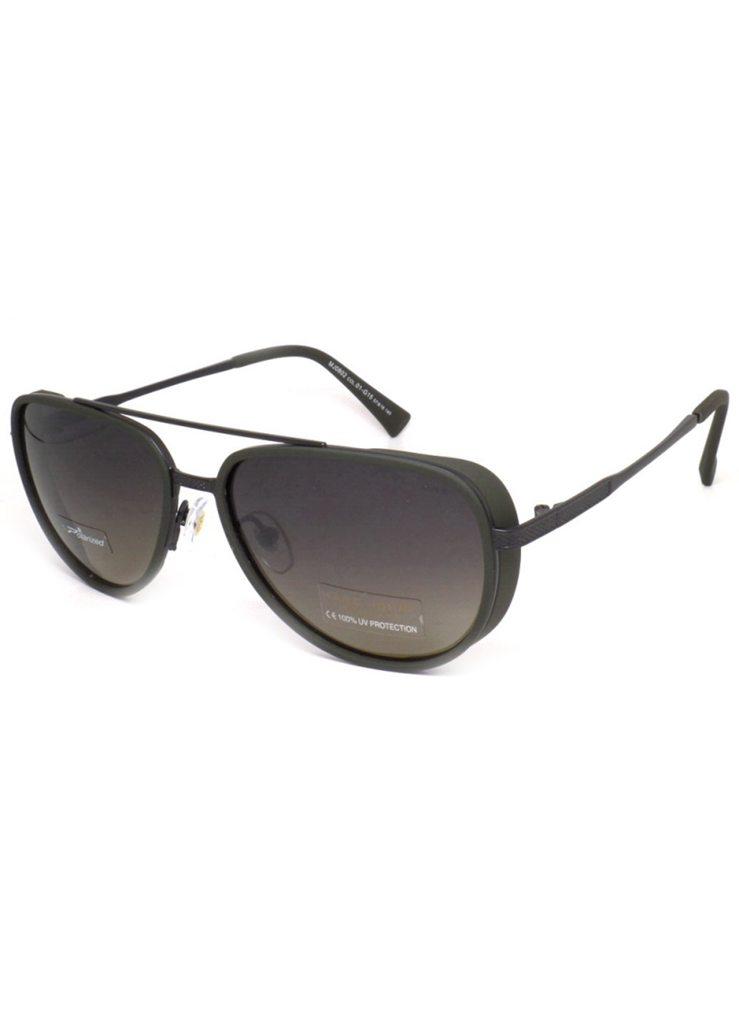 Купити Чоловічі сонцезахисні окуляри Marc John з поляризацією MJ0802 190001 - Чорний в інтернет-магазині
