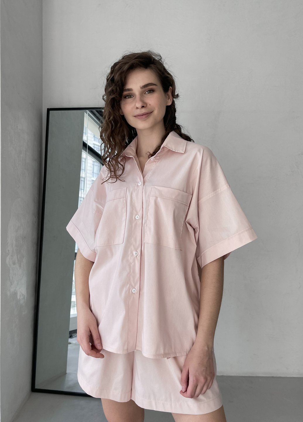 Купить Хлопковая оверсайз рубашка женская Merlini Борнео 200000181, размер 42-44 в интернет-магазине