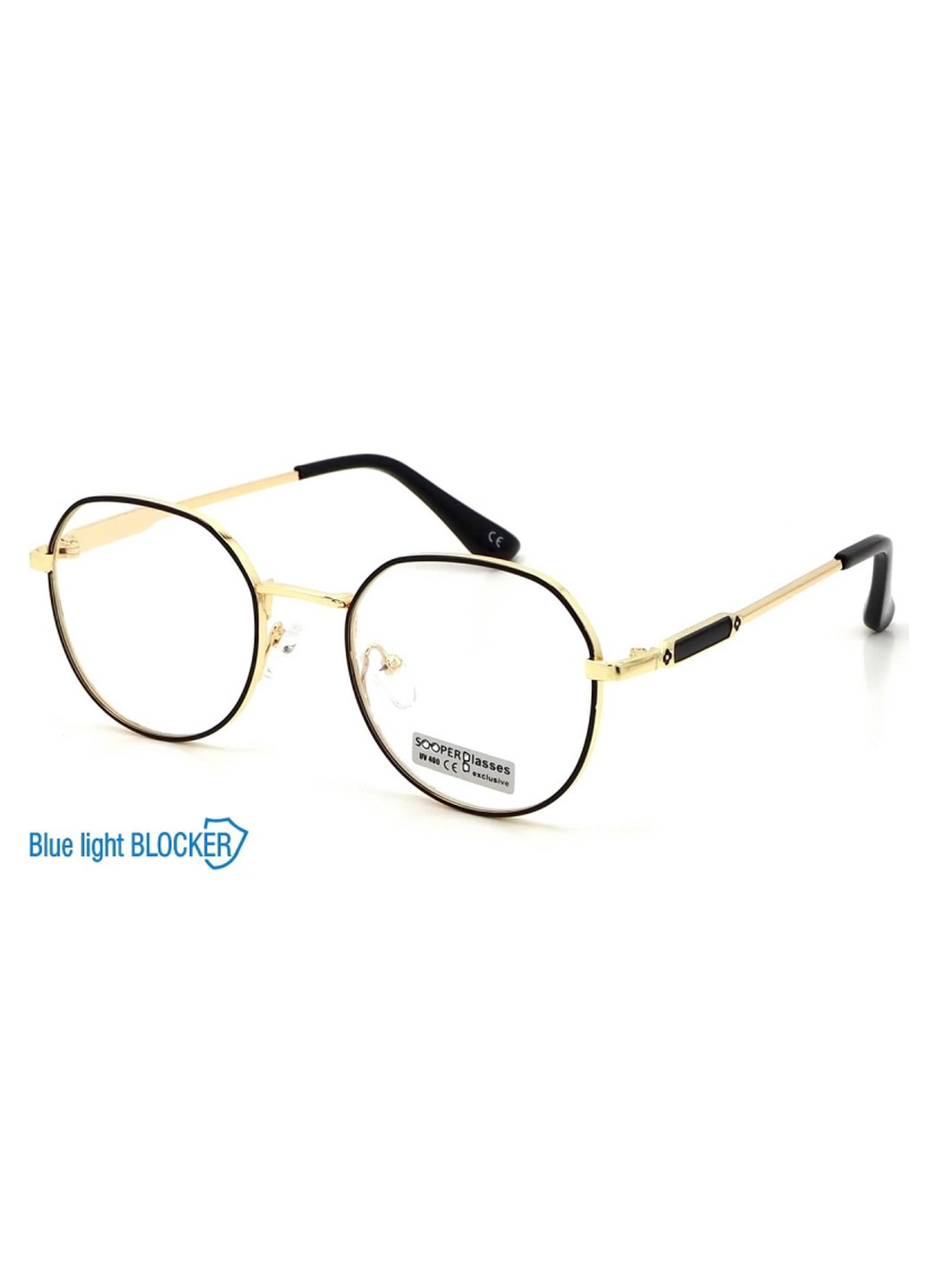 Купить Очки для работы за компьютером Cooper Glasses в золотой оправе 124007 в интернет-магазине