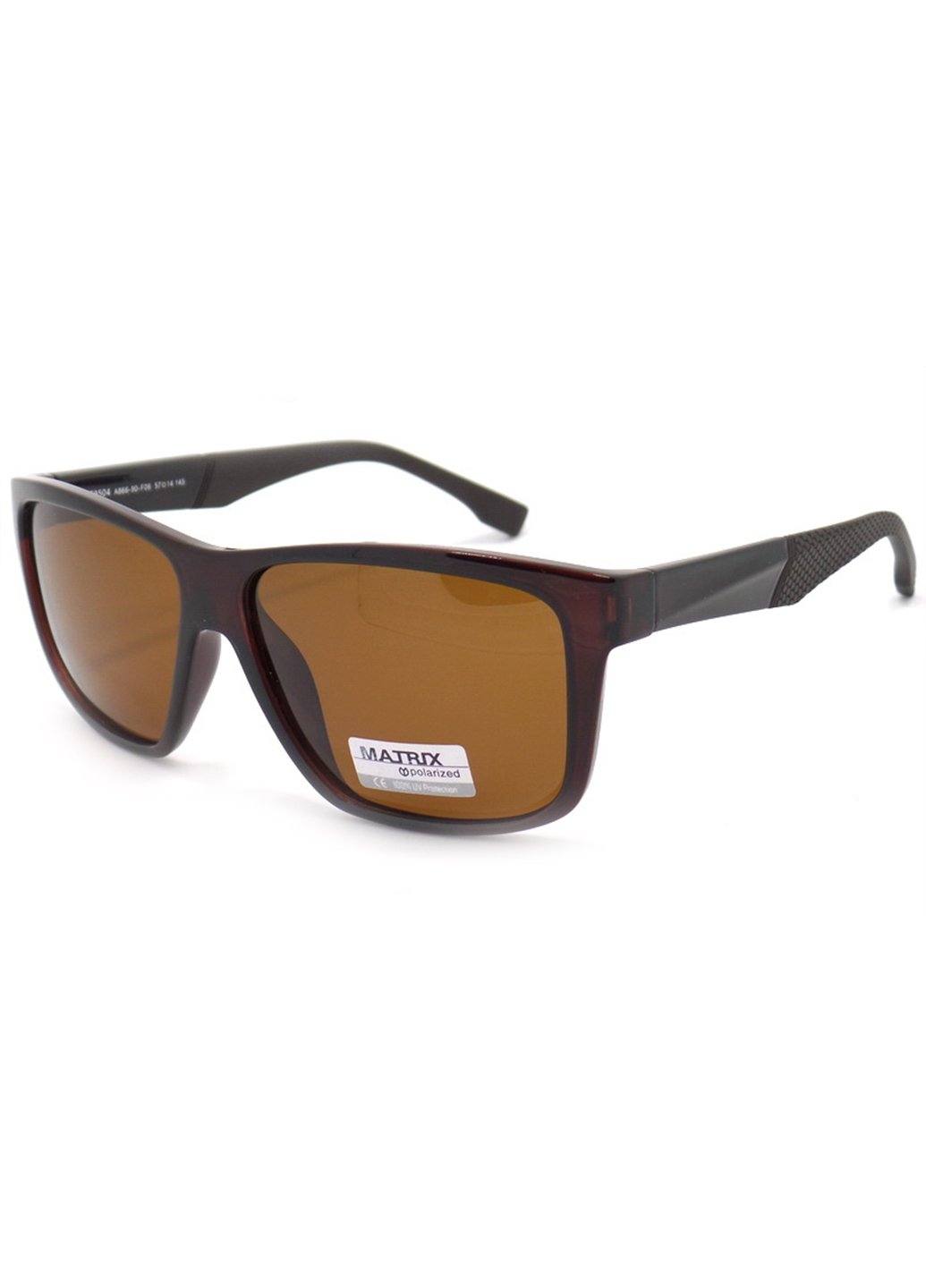 Купити Коричневі чоловічі сонцезахисні окуляри Matrix з поляризацією MT8504 111015 в інтернет-магазині