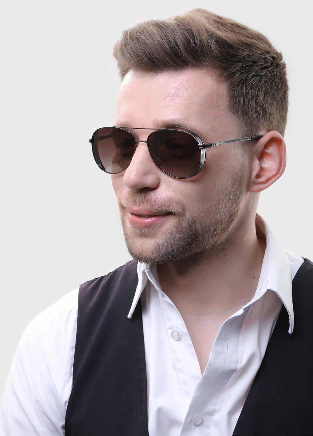 Купить Мужские солнцезащитные очки Marc John с поляризацией MJ0794 190012 - Черный в интернет-магазине