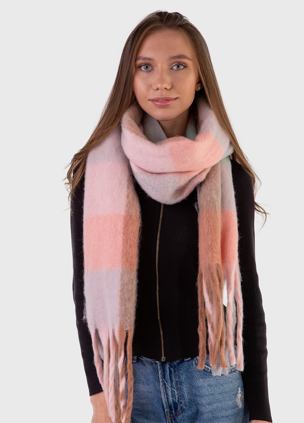 Купити Дуже теплий зимовий шарф Merlini Cordoba 445013 Рожевий 185*50 см в інтернет-магазині