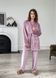 Теплая велюровая женская пижама 3: халат, брюки, футболка пудрового цвета Merlini Буя 100000211, размер 42-44