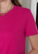 Платье-футболка до колена в рубчик розовое Merlini Милан 700000148 размер 42-44 (S-M)