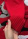 Теплый женский свитер с оленями красный Merlini 110001085, размер 42-46