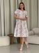 Летнее платье с рюшами в цветочек белое Merlini Казерта 700001262 размер 42-44 (S-M)