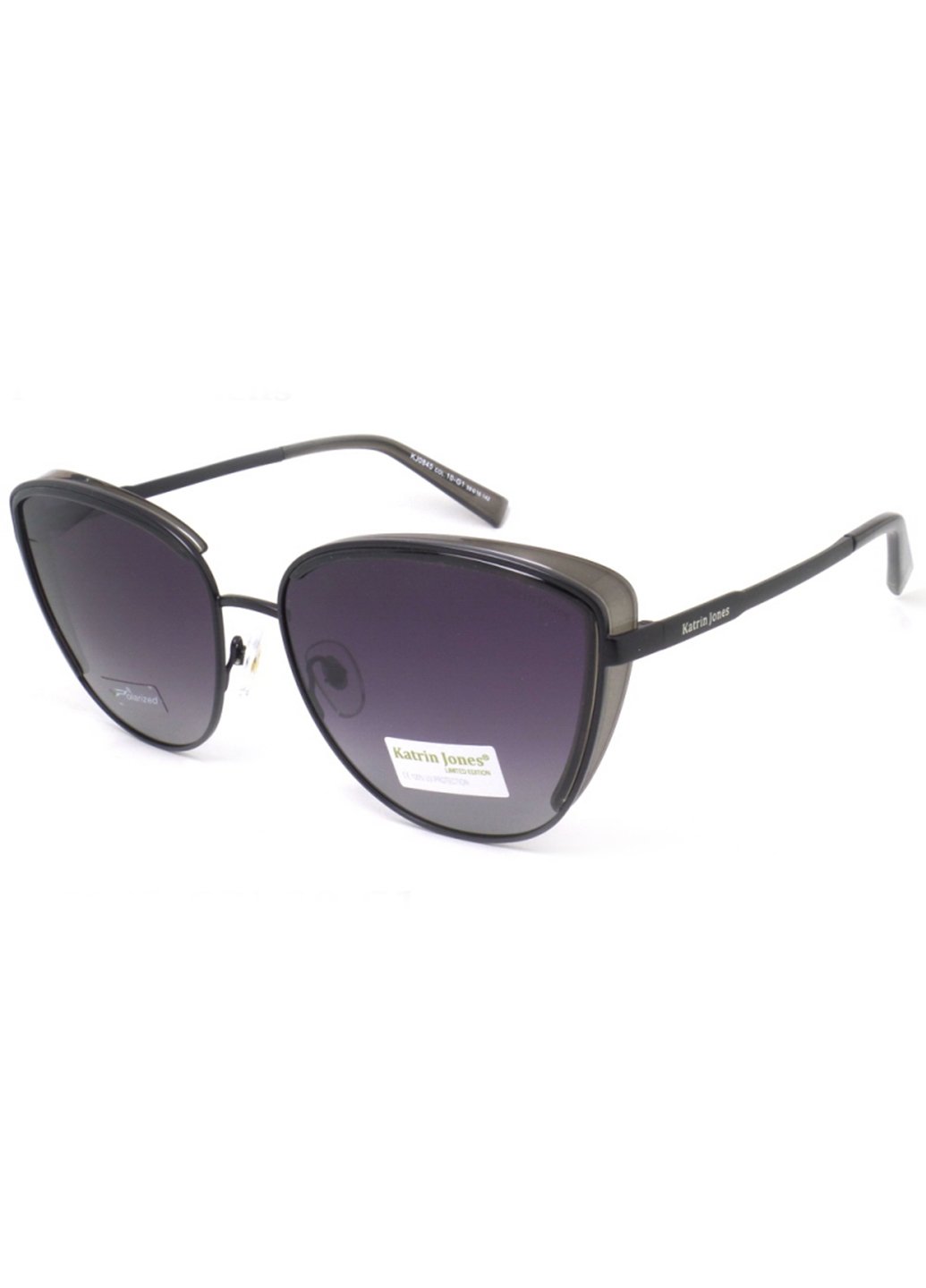 Купить Женские солнцезащитные очки Katrin Jones с поляризацией KJ0845 180017 - Черный в интернет-магазине