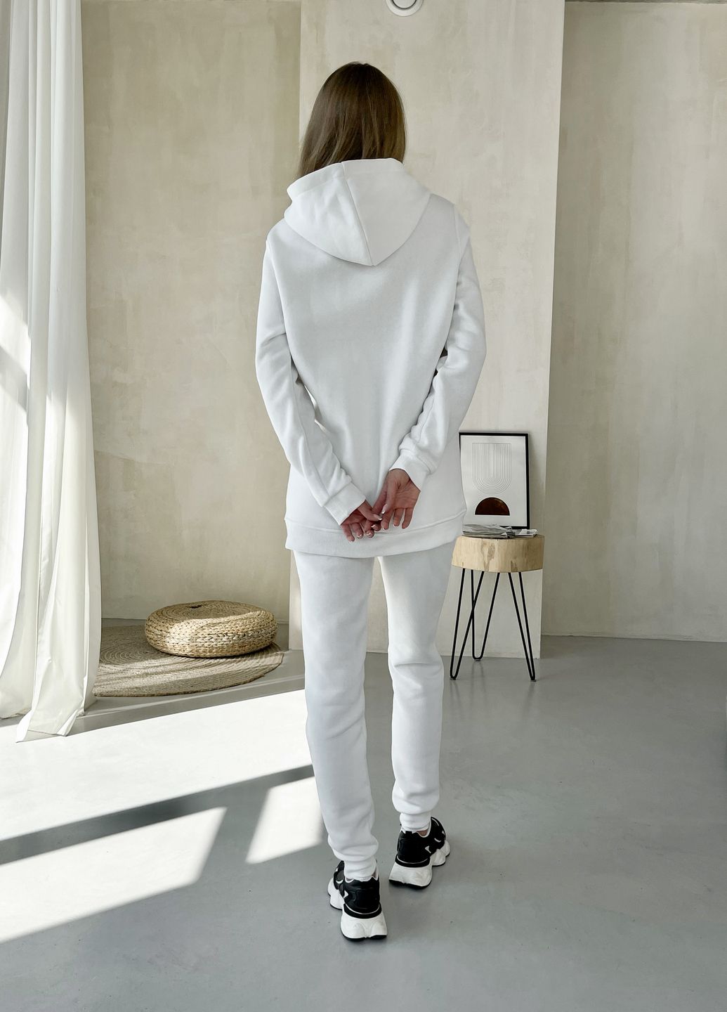 Купить Теплое худи на флисе белое Merlini Рона 110001007, размер 42-44 в интернет-магазине