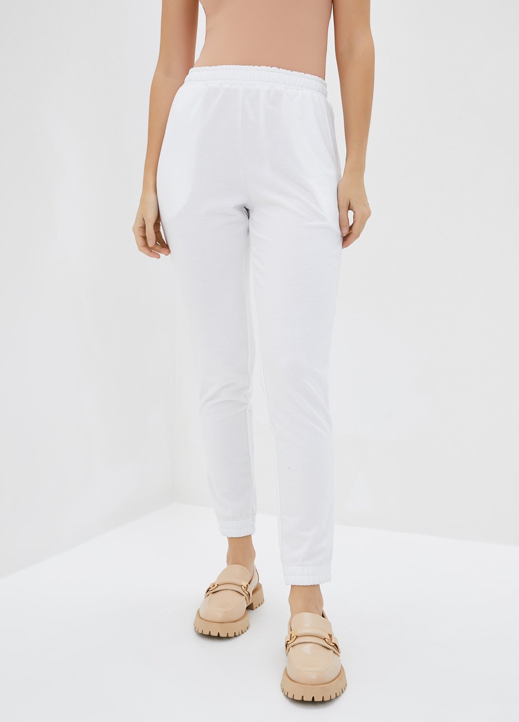 Купить Спортивные штаны женские Merlini Сити 600000056 - Белый, 42-44 в интернет-магазине