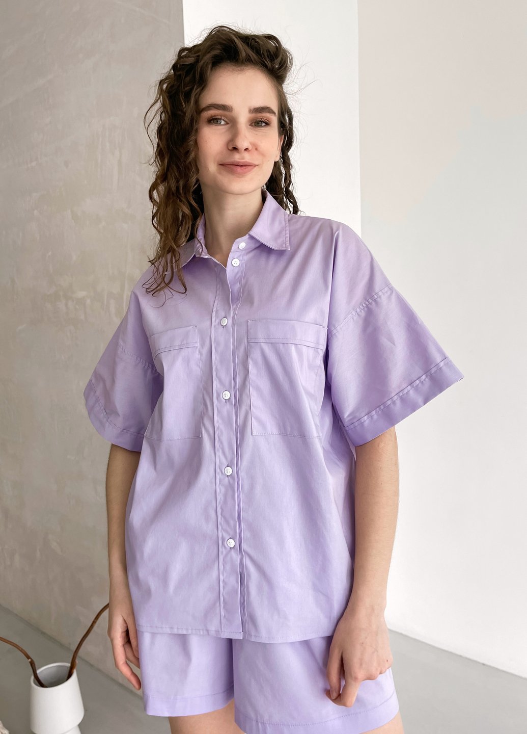 Купить Хлопковая оверсайз рубашка женская Merlini Борнео 200000182, размер 42-44 в интернет-магазине