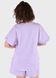 Оверсайз хлопковая футболка женская сиреневого цвета Merlini Ливорно 800000040, размер 42-44