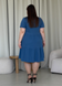Свободное платье трапеция миди синее Merlini Маркони 700001231 размер 42-44 (S-M)