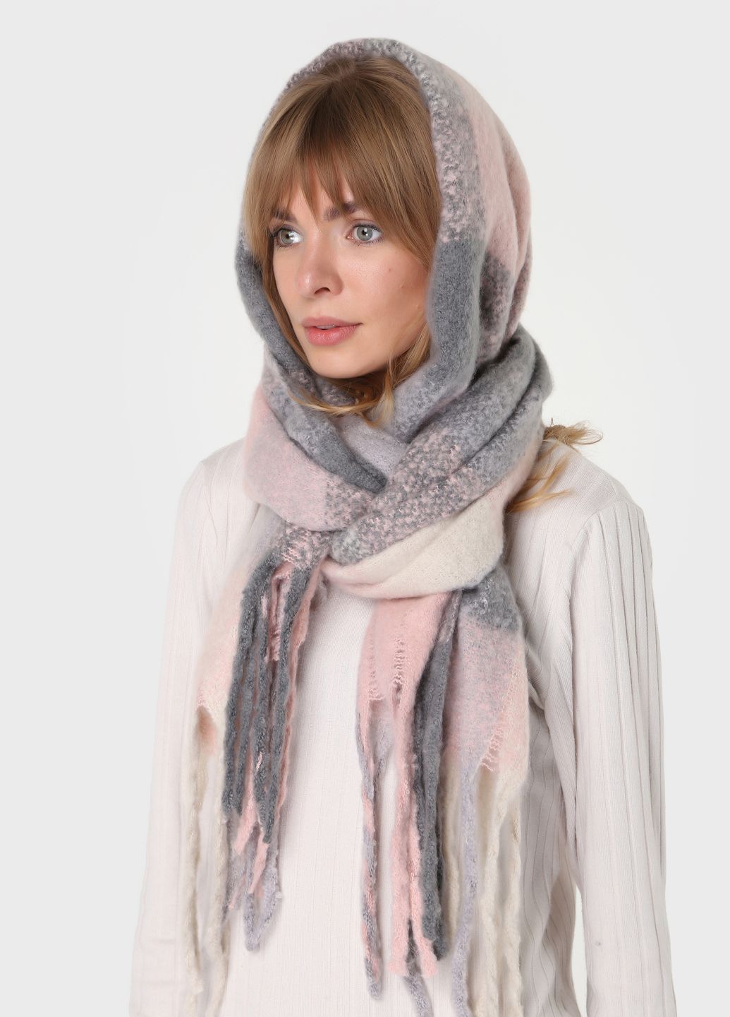 Купить Очень теплый зимний шарф Merlini Cordoba 445017 Розовый 185*50 см в интернет-магазине