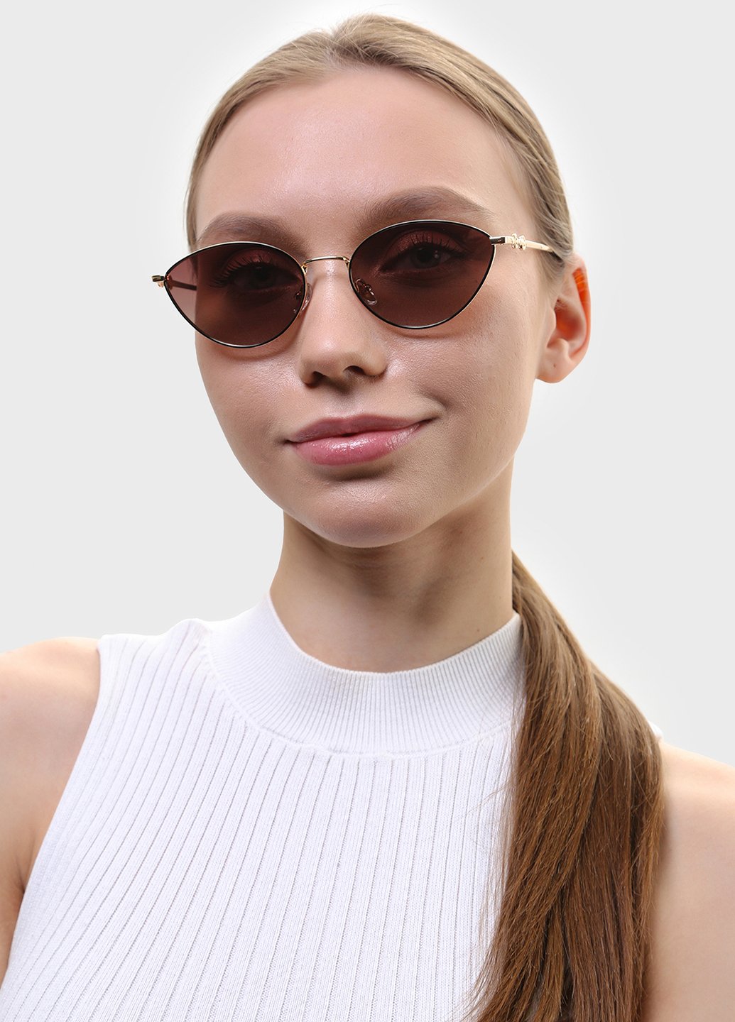 Купить Женские солнцезащитные очки Merlini с поляризацией S31828P 117082 - Золотистый в интернет-магазине