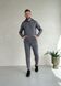 Теплый зимний мужской спортивный костюм на флисе серый Merlini Франс 100001003, размер 42-44 (S-M)