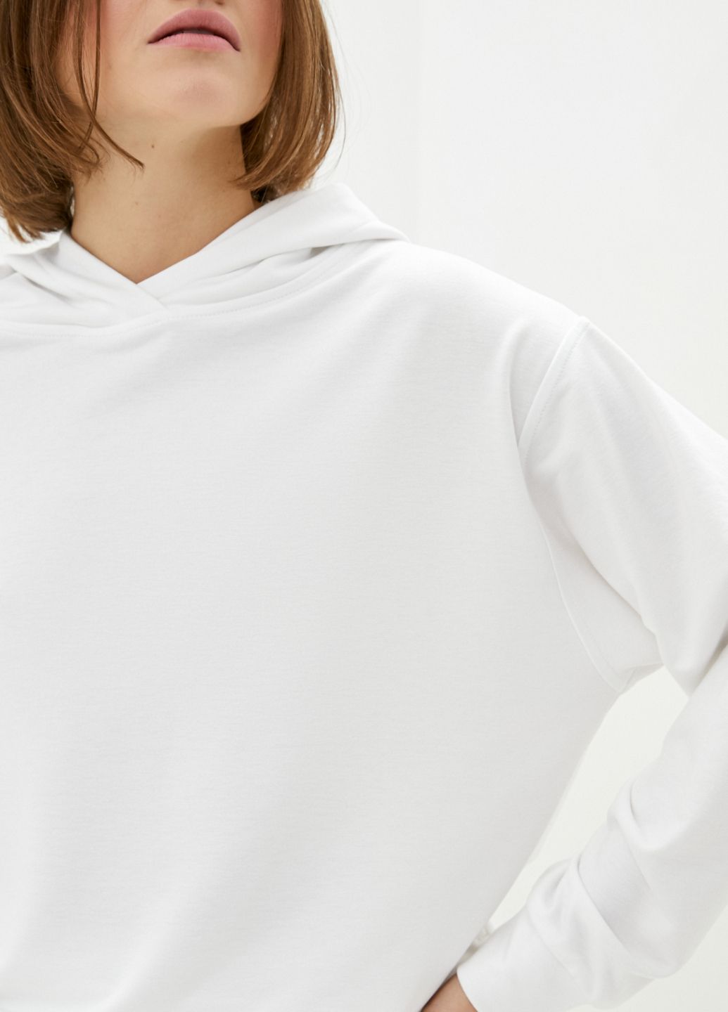 Купить Белое оверсайз женское худи Merlini Палермо 110000023, размер 42-44 в интернет-магазине