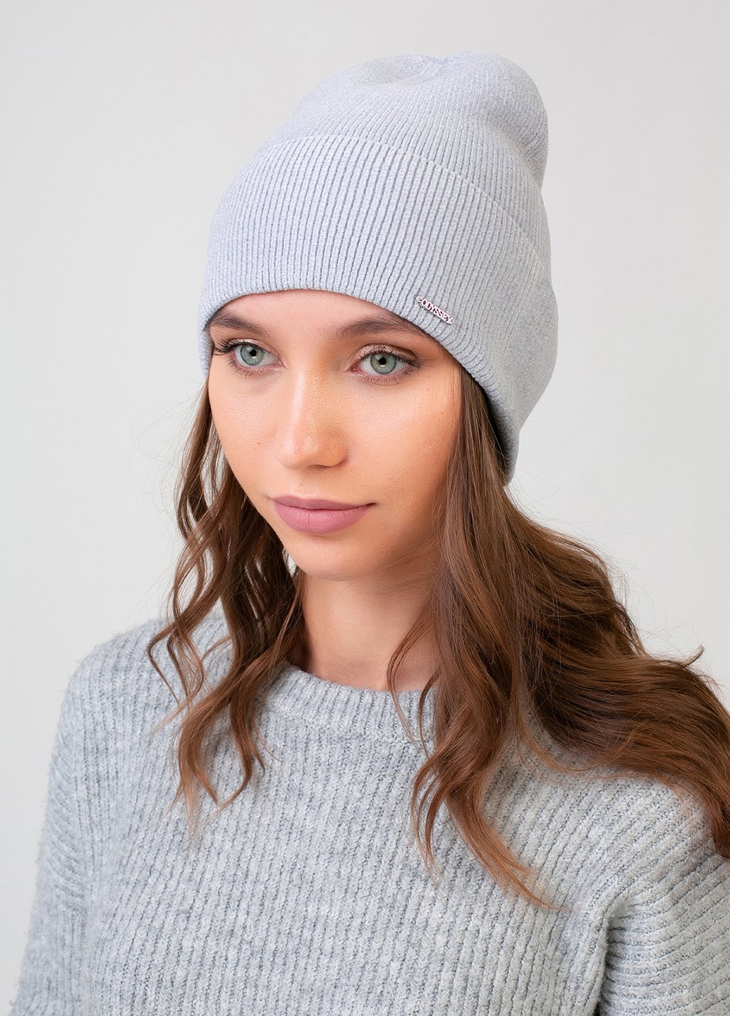 Купить Теплая зимняя велюровая шапка Merlini Кассиопея 330047 - Голубой в интернет-магазине