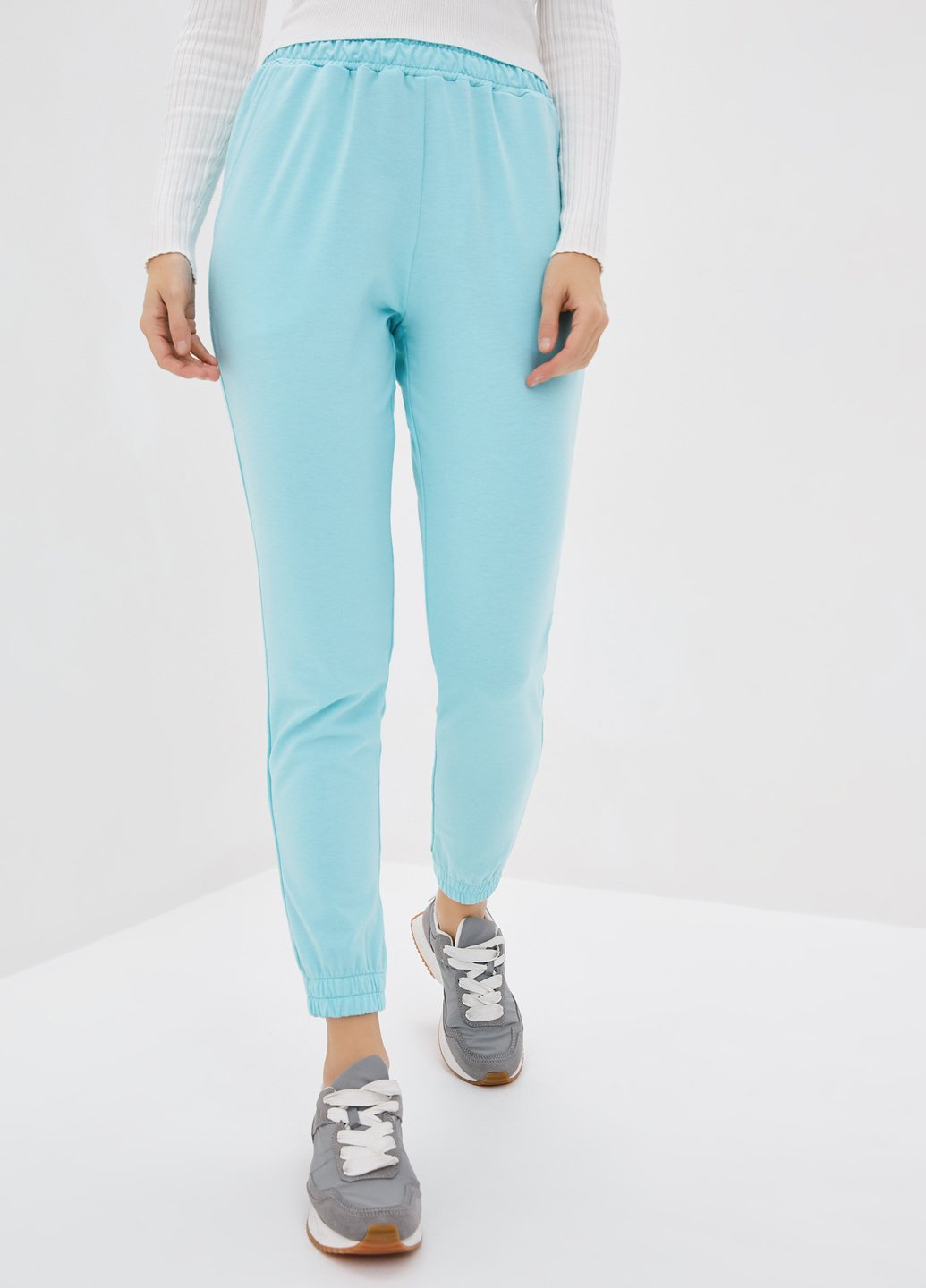 Купить Спортивные штаны женские Merlini Сити 600000058 - Голубой, 42-44 в интернет-магазине