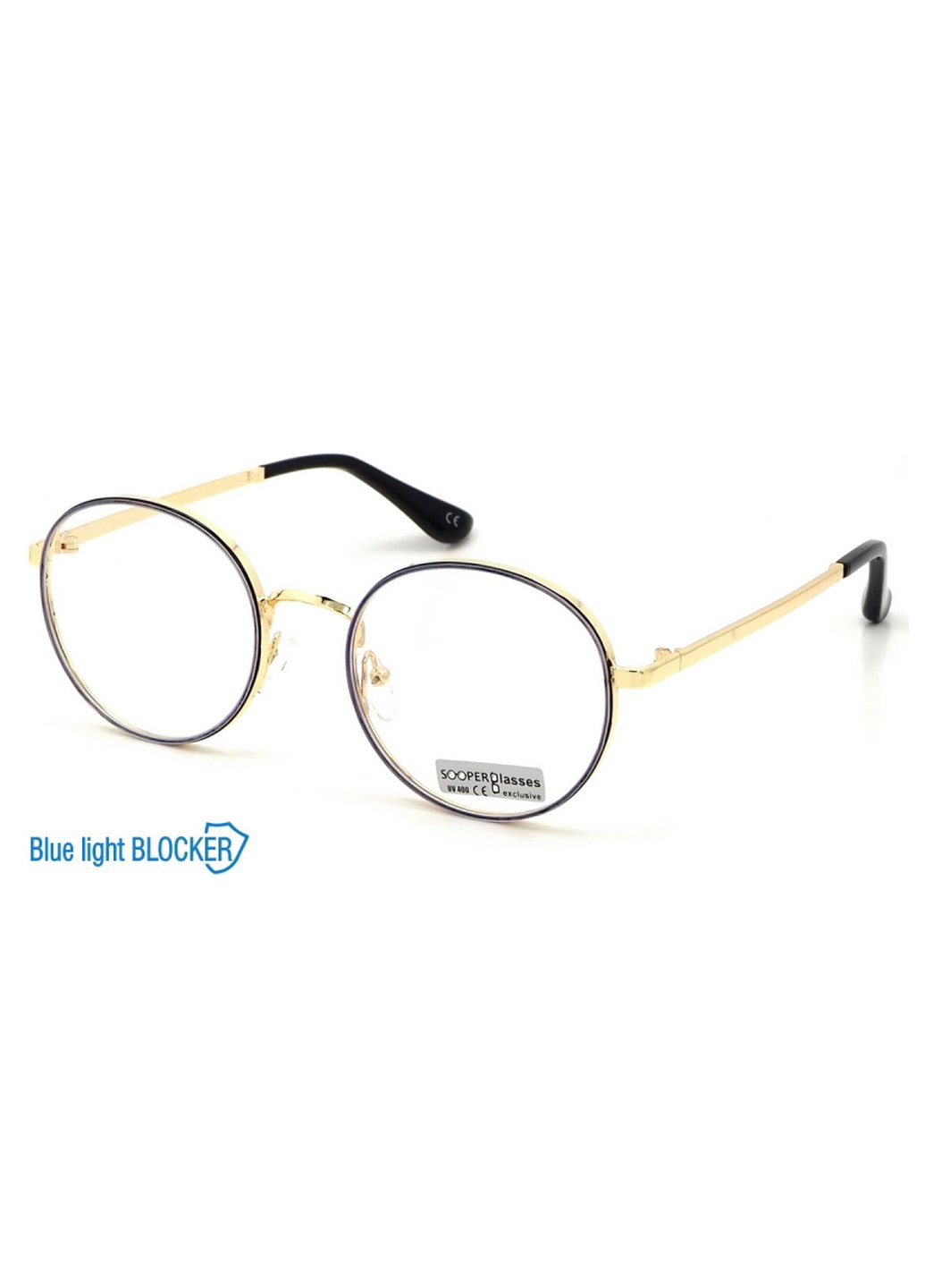 Купить Очки для работы за компьютером Cooper Glasses в золотой оправе 124015 в интернет-магазине