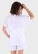 Оверсайз хлопковая футболка женская белого цвета Merlini Ливорно 800000041, размер 42-44