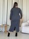 Длинное платье с рукавами и разрезом сзади серое Merlini Градо 700001350 размер 54-56 (4XL-5XL)