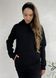 Теплый зимний женский спортивный костюм на флисе черный Merlini Бордо 100001021, размер 42-44 (S-M)