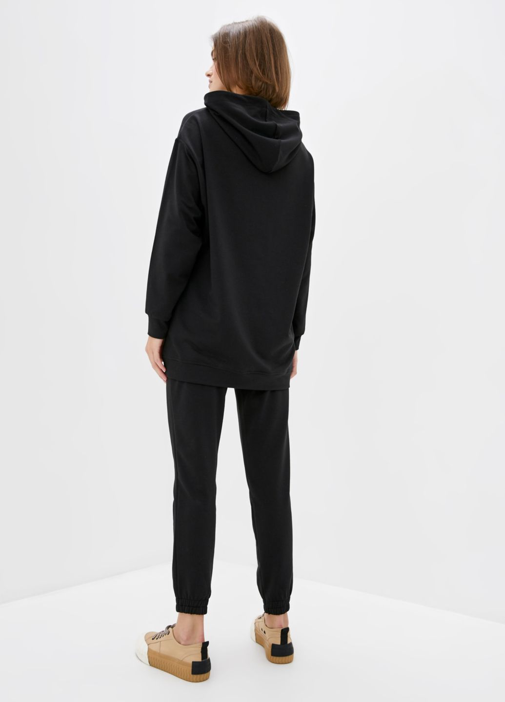 Купить Черное оверсайз женское худи Merlini Палермо 110000024, размер 42-44 в интернет-магазине
