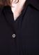 Оверсайз рубашка женская черного цвета из льна-жатки Merlini Авеллино 200000064, размер 42-44