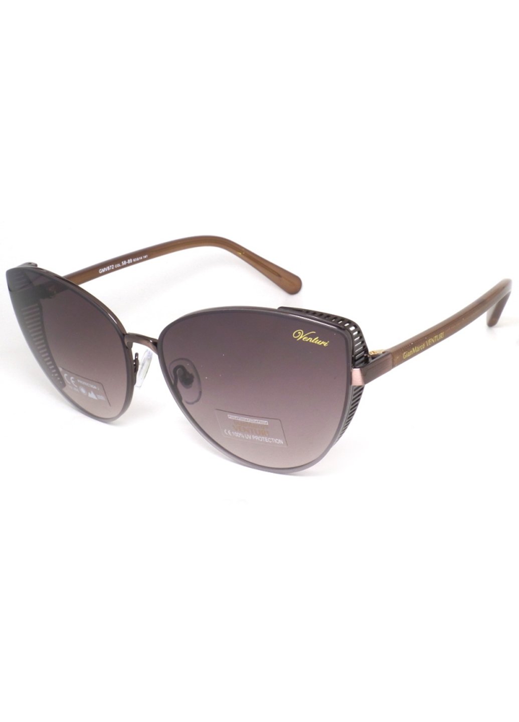 Купить Женские солнцезащитные очки Gian Marco VENTURI GMV872 130004 - Коричневый в интернет-магазине