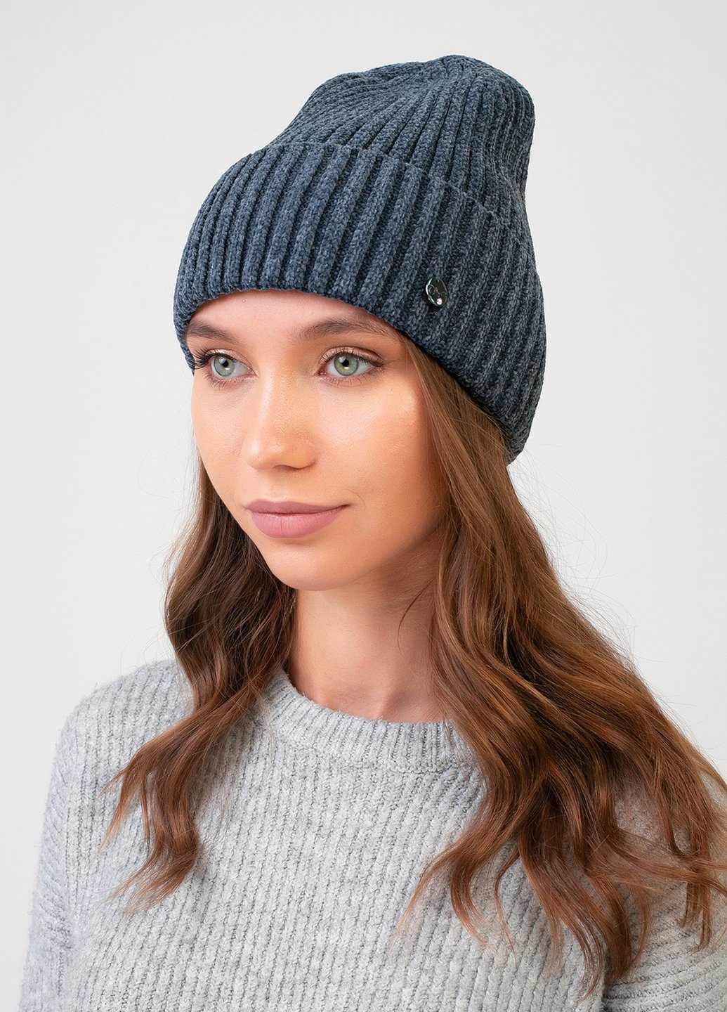 Купить Теплая зимняя велюровая шапка Merlini Эдем 330053 - Зелёный в интернет-магазине