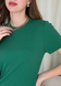 Длинное платье-футболка в рубчик зеленое Merlini Кассо 700000129 размер 42-44 (S-M)