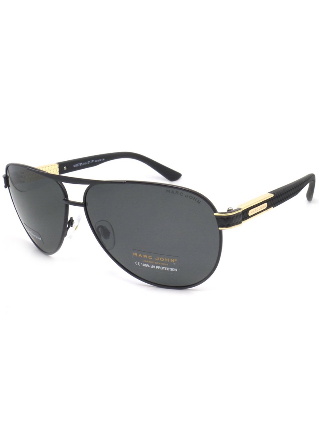 Купити Чоловічі сонцезахисні окуляри Marc John з поляризацією MJ0785 190024 - Чорний в інтернет-магазині