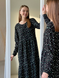 Довга сукня з штапелю з довгим рукавом Merlini Корсо 700001184, розмір 42-44 (S-M)