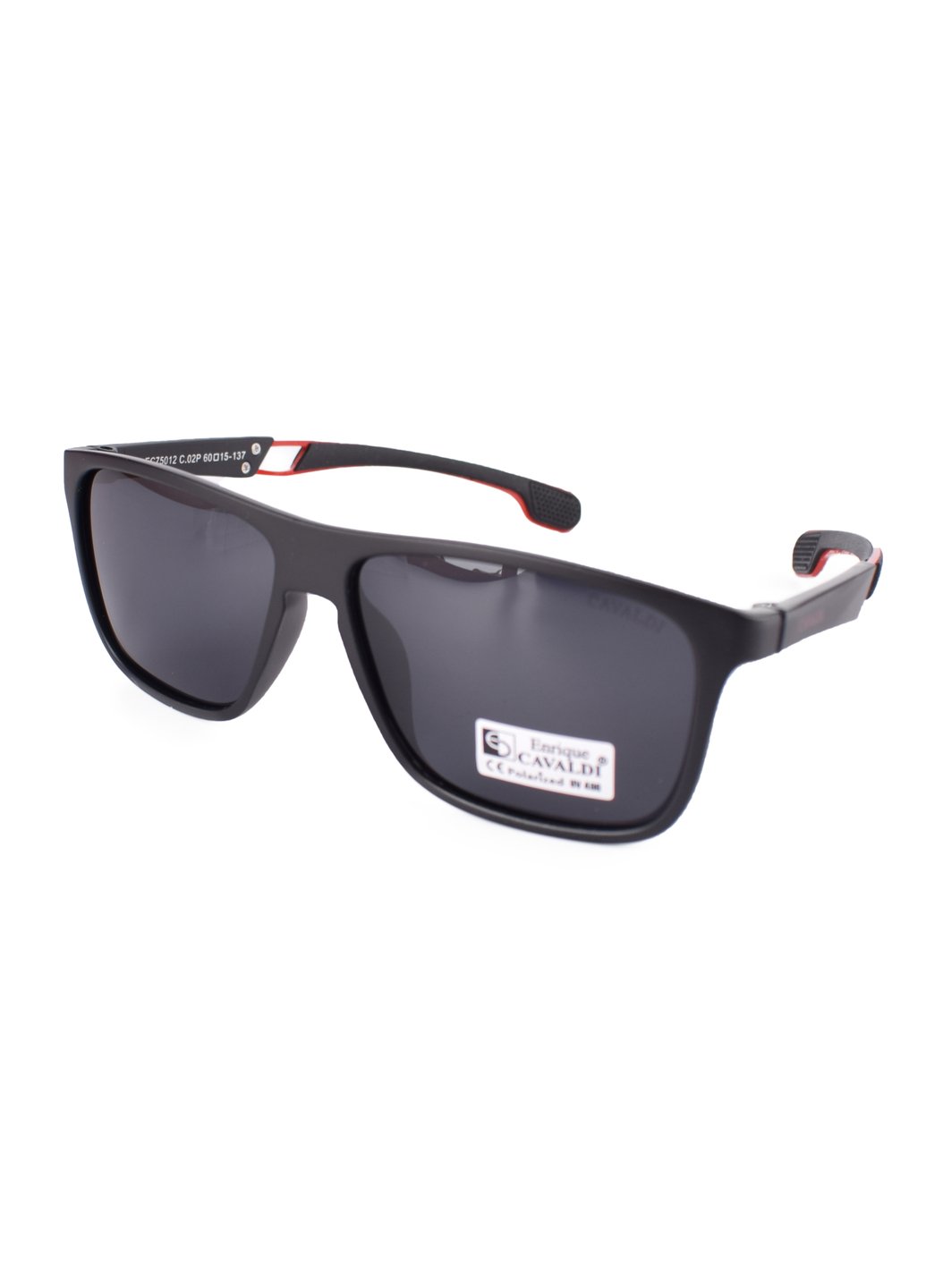 Купить Черные мужские солнцезащитные очки Enrique Cavaldi ЕС75012 150011 в интернет-магазине