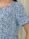Летнее платье с рюшами в цветочек голубое Merlini Казерта 700001265 размер 42-44 (S-M)