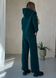 Теплый костюм на флисе с широкими штанами и худи зелёный Merlini Тулон 100001062, размер 42-44 (S-M)