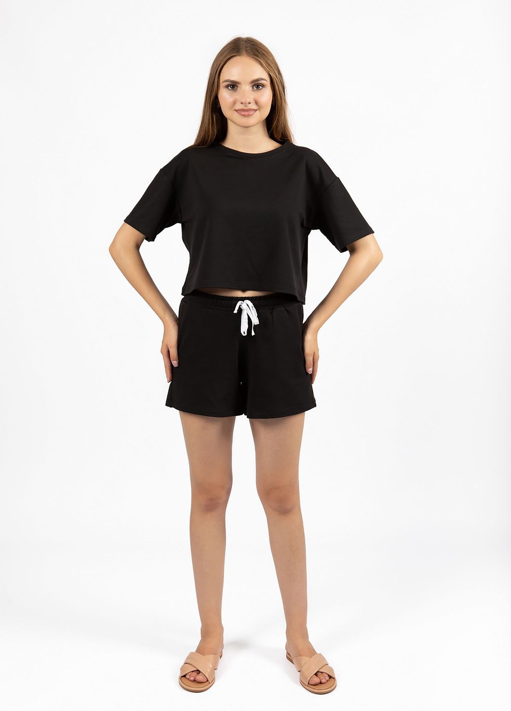 Купить Оверсайз футболка женская Merlini Нарбон 800000002 - Черный, 42-44 в интернет-магазине