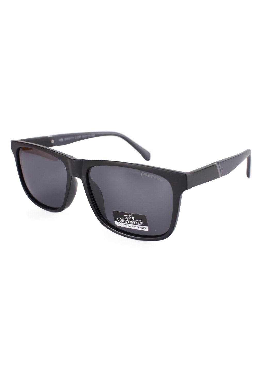 Купити Чорні чоловічі сонцезахисні окуляри Gray Wolf з поряризацією GW5111 121009 в інтернет-магазині