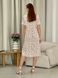 Летнее платье с рюшами в цветочек белое Merlini Казерта 700001266 размер 42-44 (S-M)