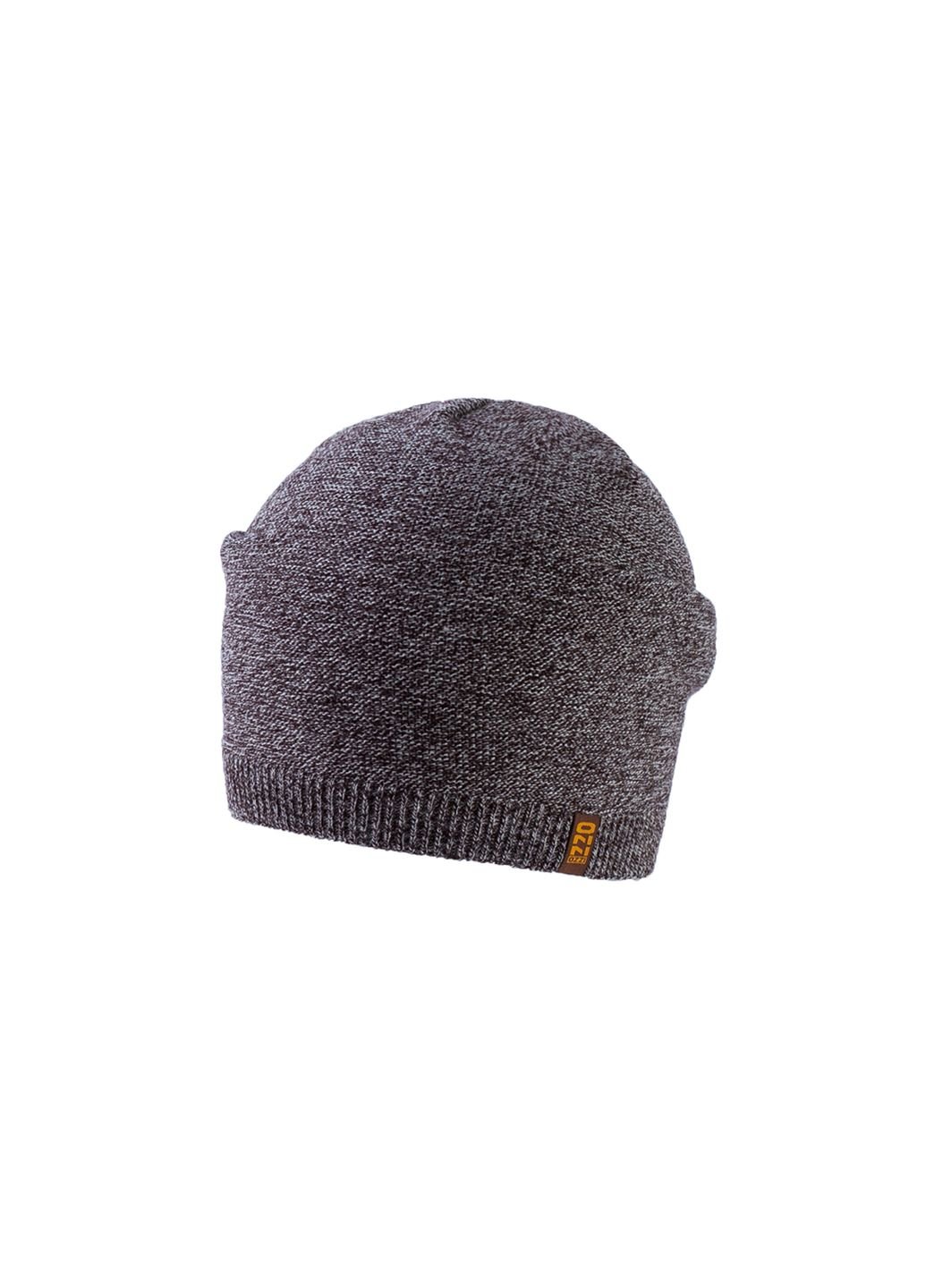 Купить Шерстяная шапка Ozzi на флисовой подкладке 220053 - Коричневый в интернет-магазине