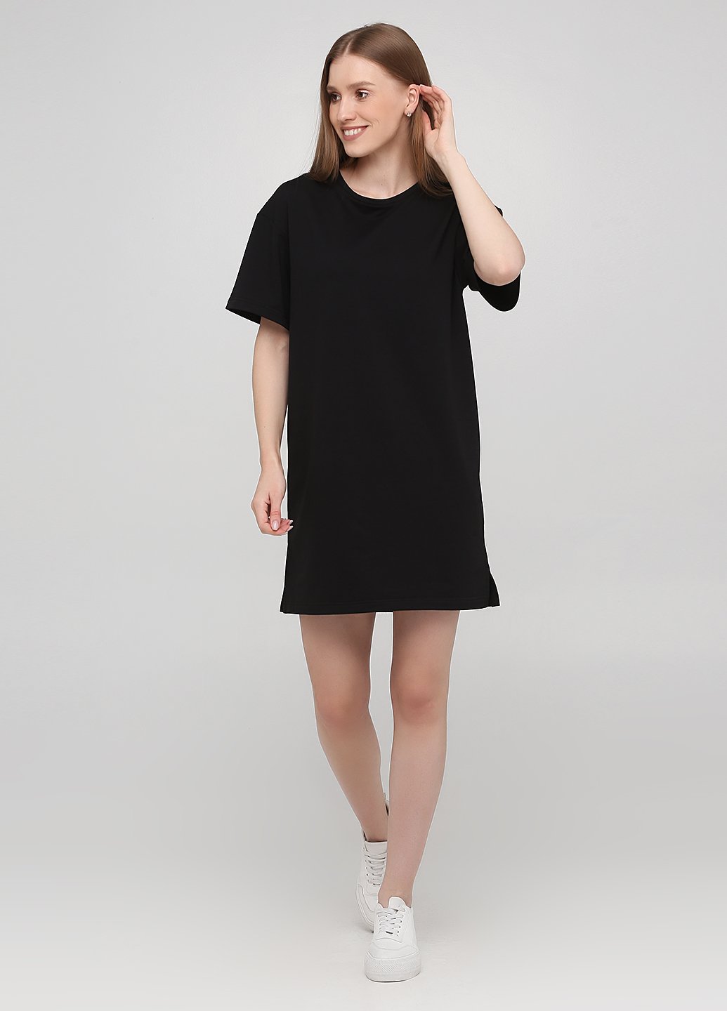 Купить Оверсайз платье Merlini Нанси 700000009 - Черный, 42-44 в интернет-магазине