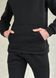 Теплый мужской спортивный костюм на флисе черного цвета Merlini Виско 100000208, размер 42-44