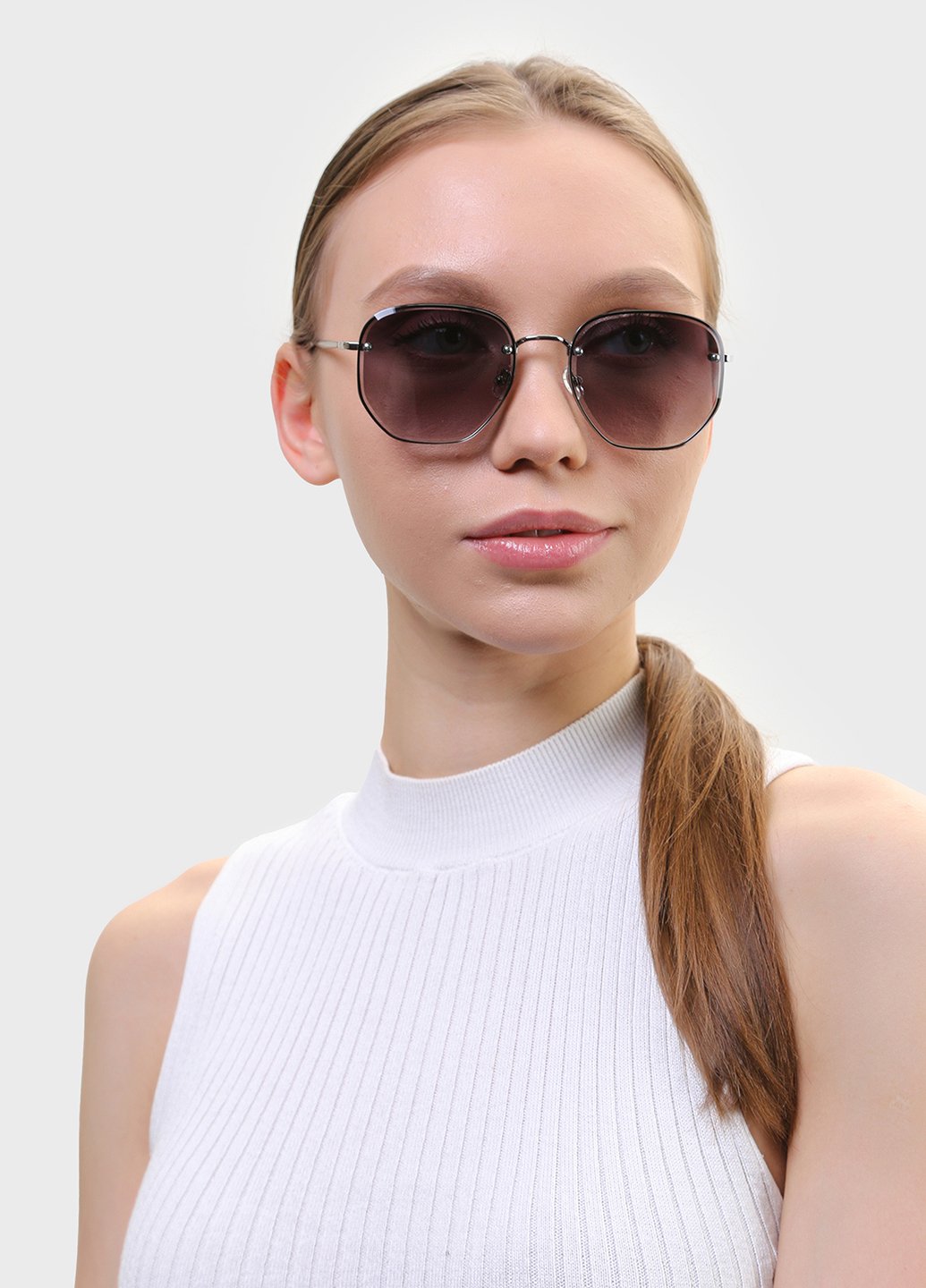 Купить Женские солнцезащитные очки Merlini с поляризацией S31448 117152 - Серый в интернет-магазине