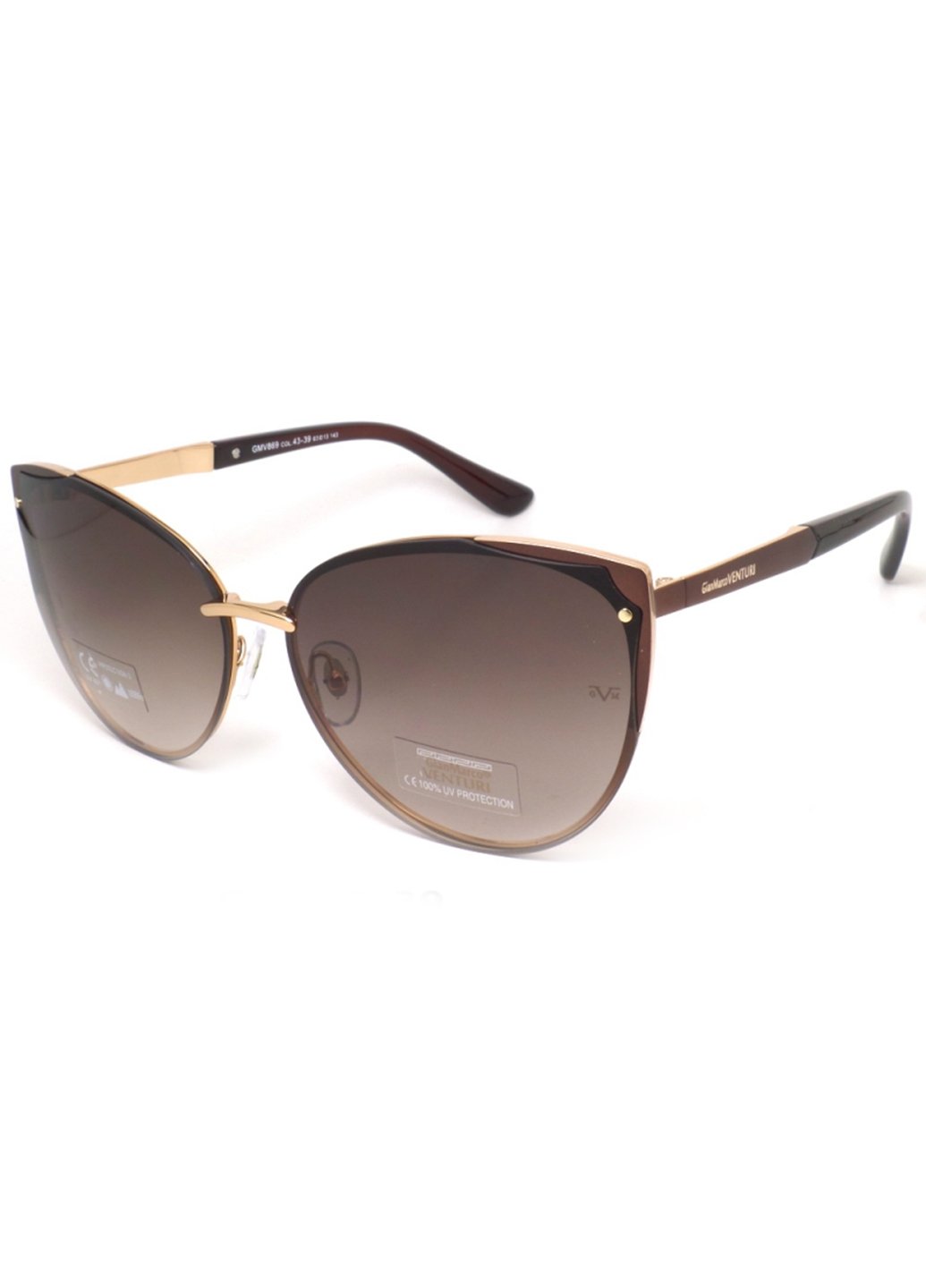 Купить Женские солнцезащитные очки Gian Marco VENTURI GMV869 130013 - Коричневый в интернет-магазине
