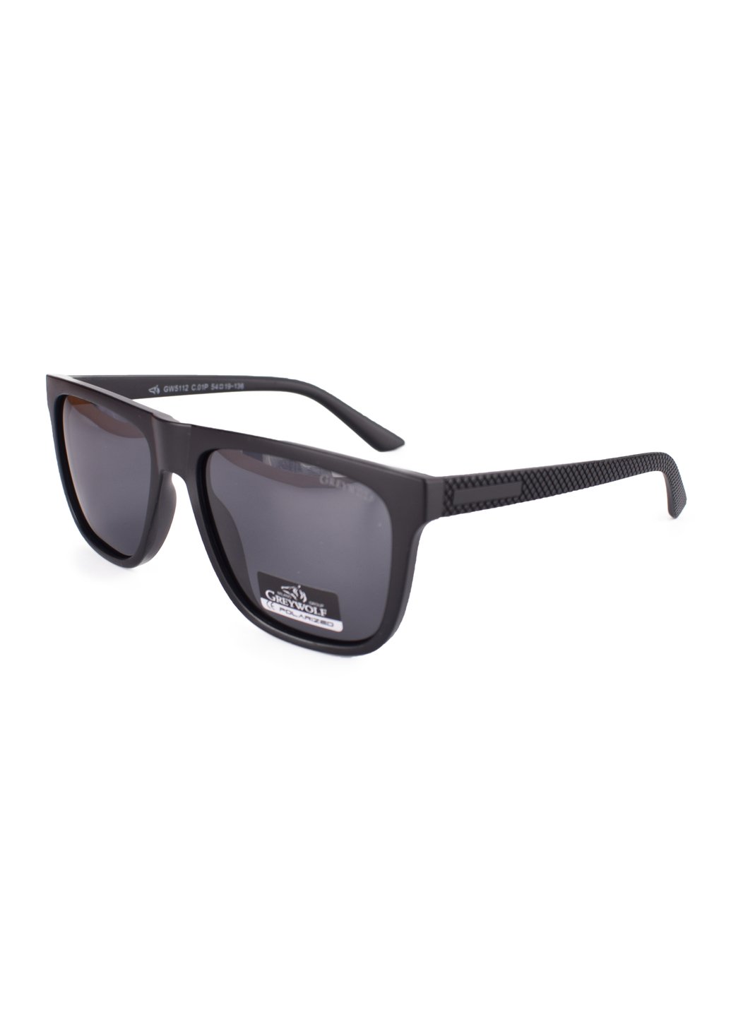 Купити Чорні чоловічі сонцезахисні окуляри Gray Wolf з поряризацією GW5112 121012 в інтернет-магазині