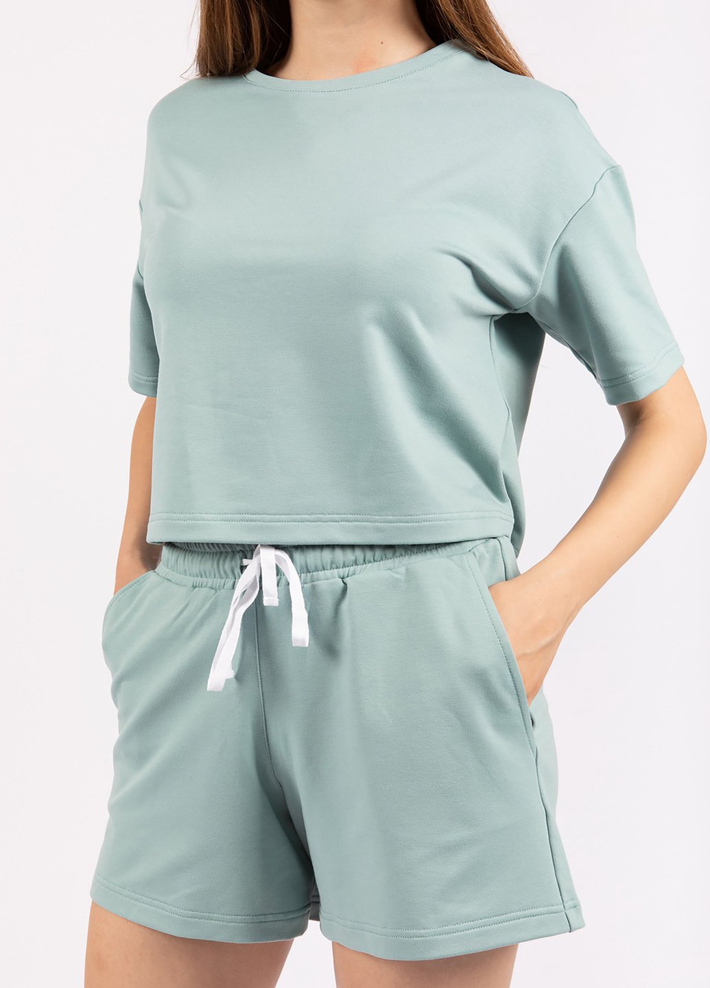 Купити Оверсайз футболка жіноча Merlini Нарбон 800000004 - Зелений, 42-44 в інтернет-магазині