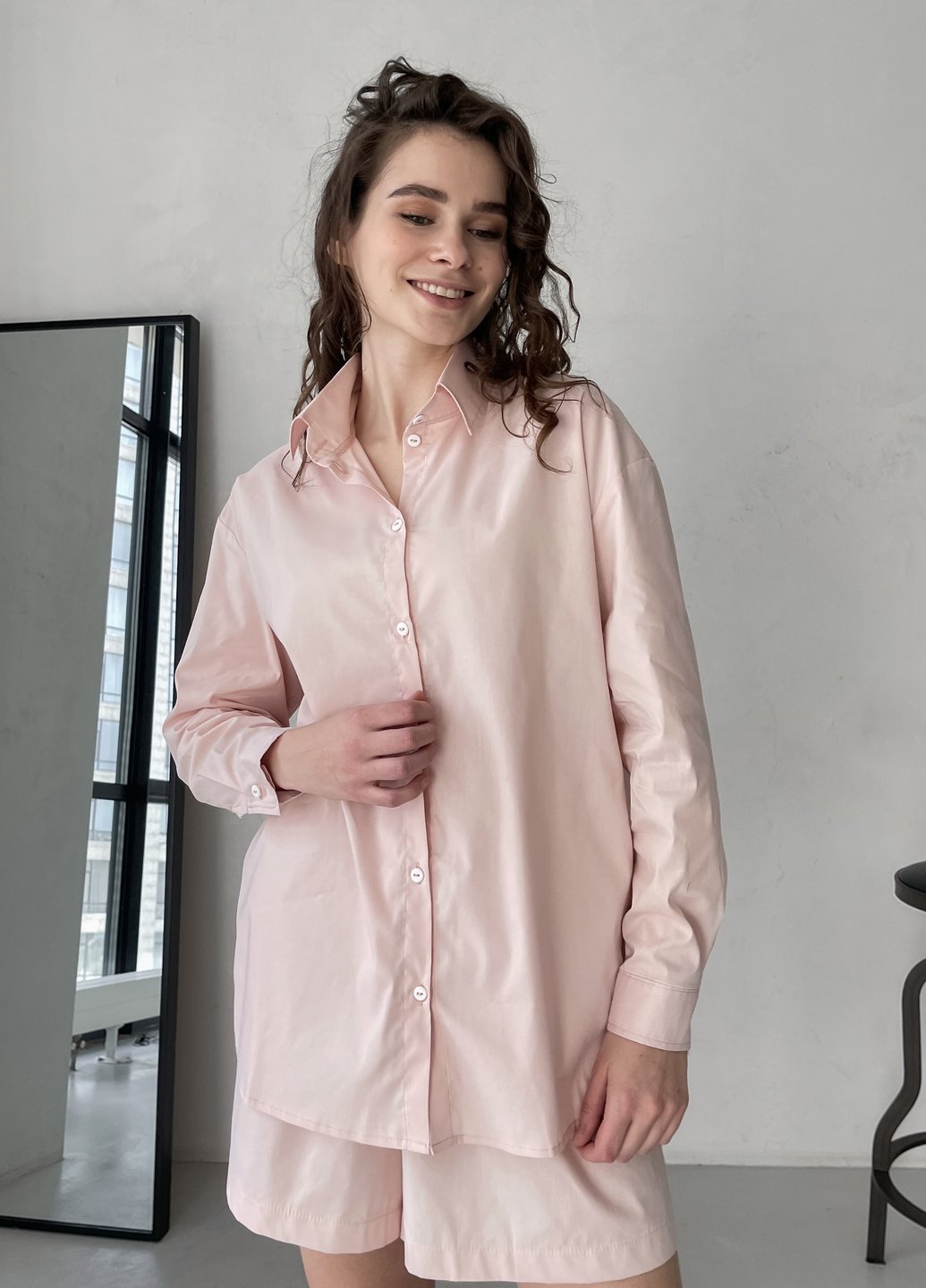 Купить Классическая хлопковая рубашка женская Merlini Вена 200000202, размер 42-44 в интернет-магазине