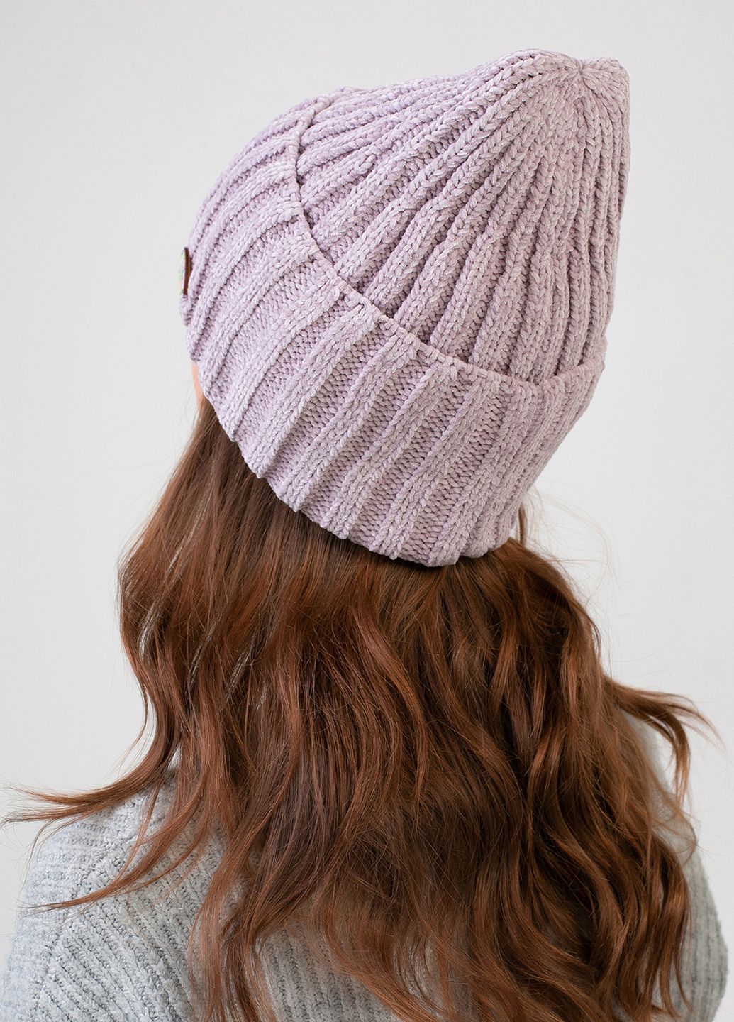 Купить Теплая зимняя велюровая шапка Merlini Калабрия 330064 - Сиреневый в интернет-магазине